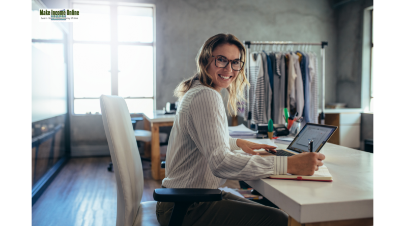 A woman working from home at her desk, representing Amazon work from home jobs in 2024."